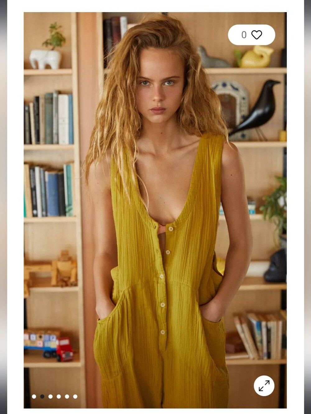 Urban Outfitters Rhea button front jumpsuit - Picture 3 of 7